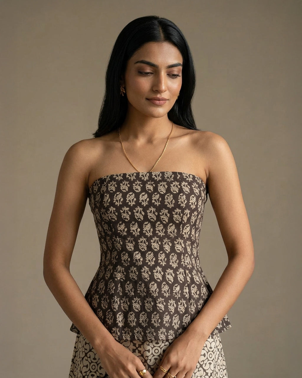 Black Buti Tube Co-ord