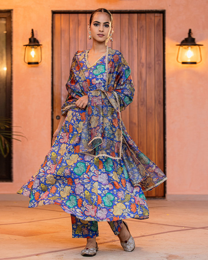 Multicolor Kalamkari Suit Set
