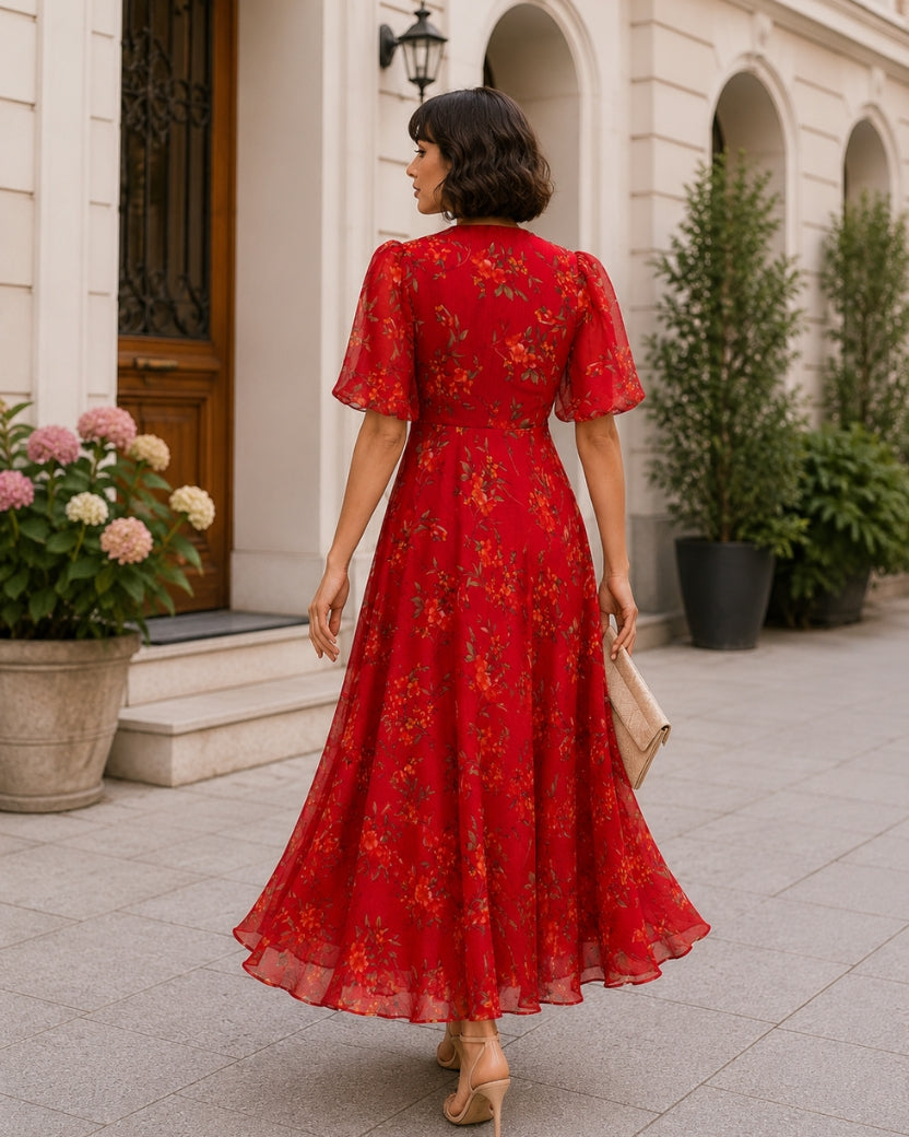 CRIMSON MEADOW DRESS
