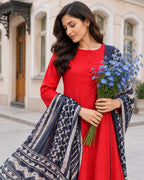 ORANGE KURTA ONLY & SILK DUPATTA