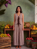 THE UMBER LATTICE CHEKS CO-ORD SET