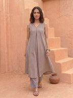 THE CHECKERED CASCADE KURTA SET