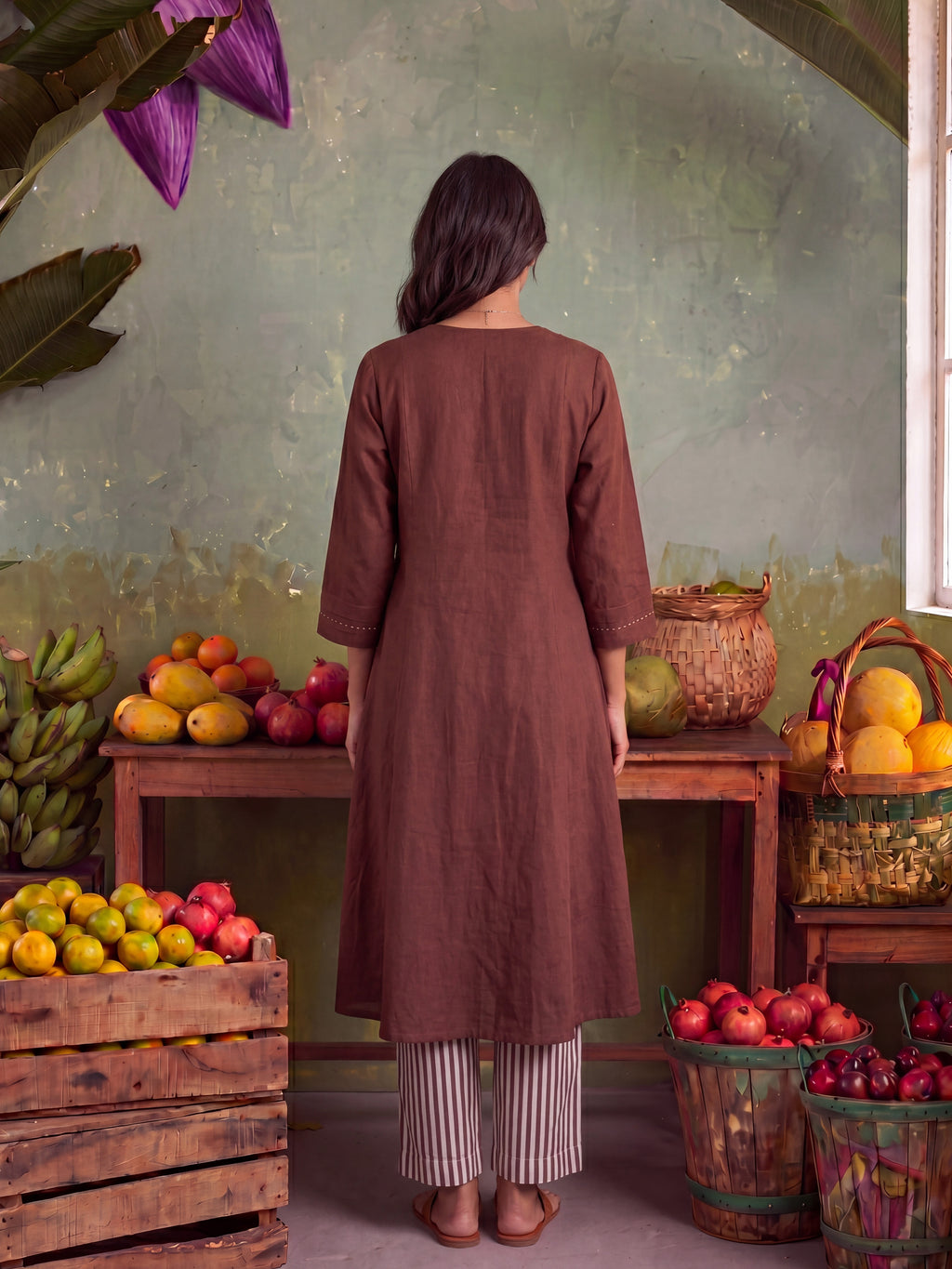 THE LINER EARTHY KURTA SET