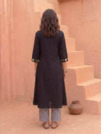 SHADOW & GRID KURTA SET