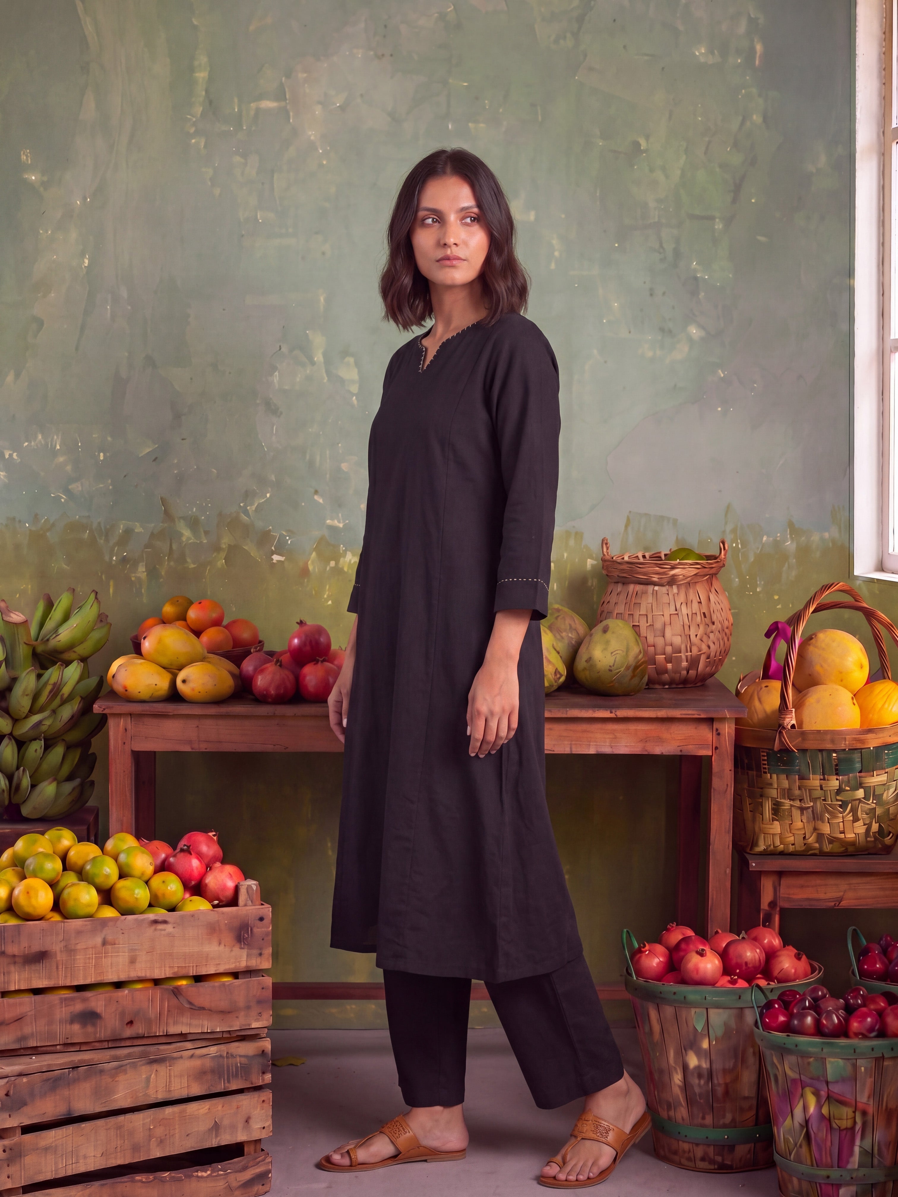 THE CHARCOAL CLASSIC KURTA SET