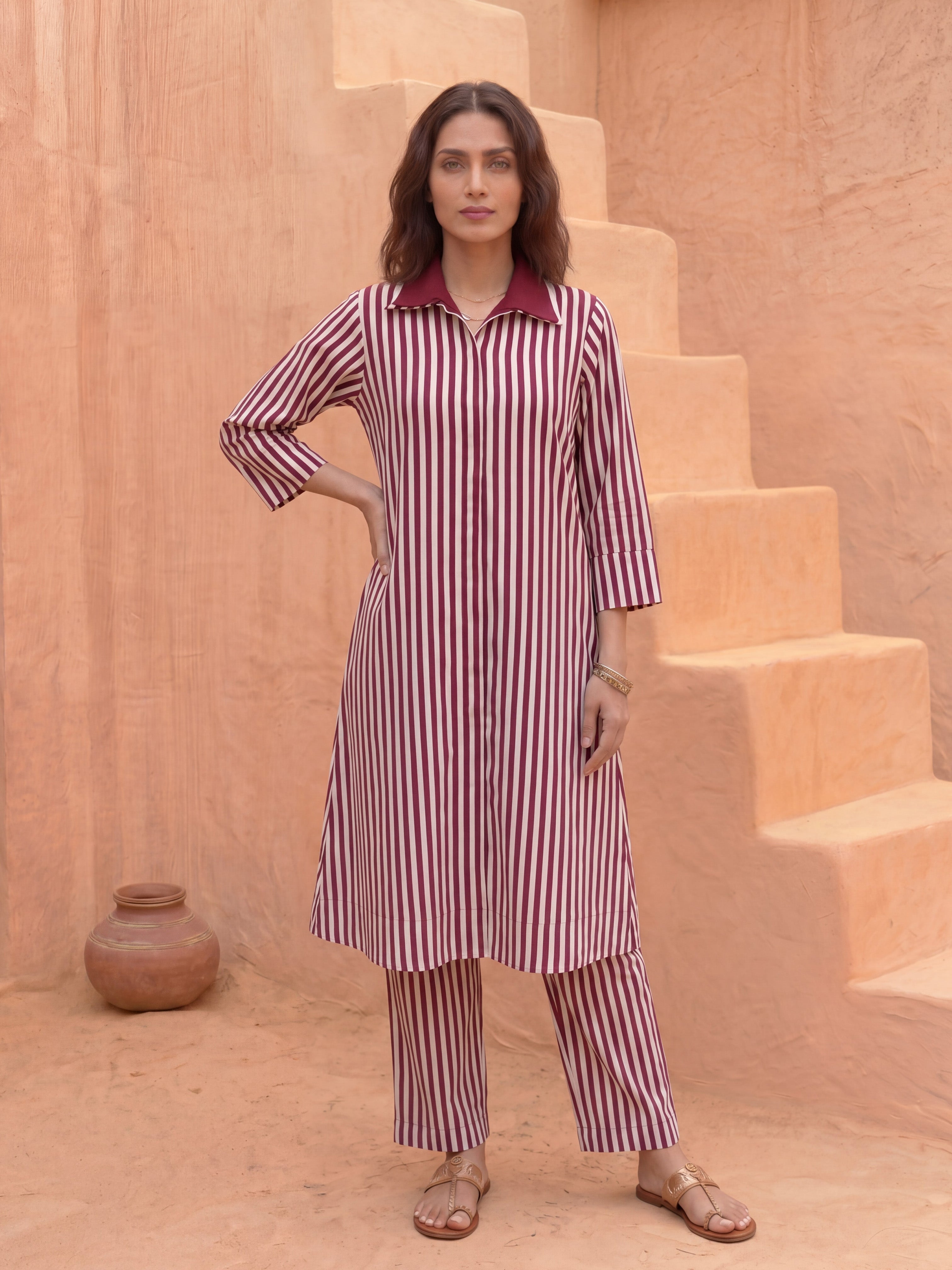 BLACK WITH STRIPES EMBLASHED