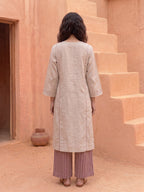 SAND & SLATE STRIPE KURTA SET