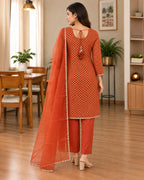 BROCADE KURTA & DUPATTA