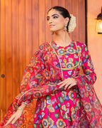 Sunflower Kalamkari Suit