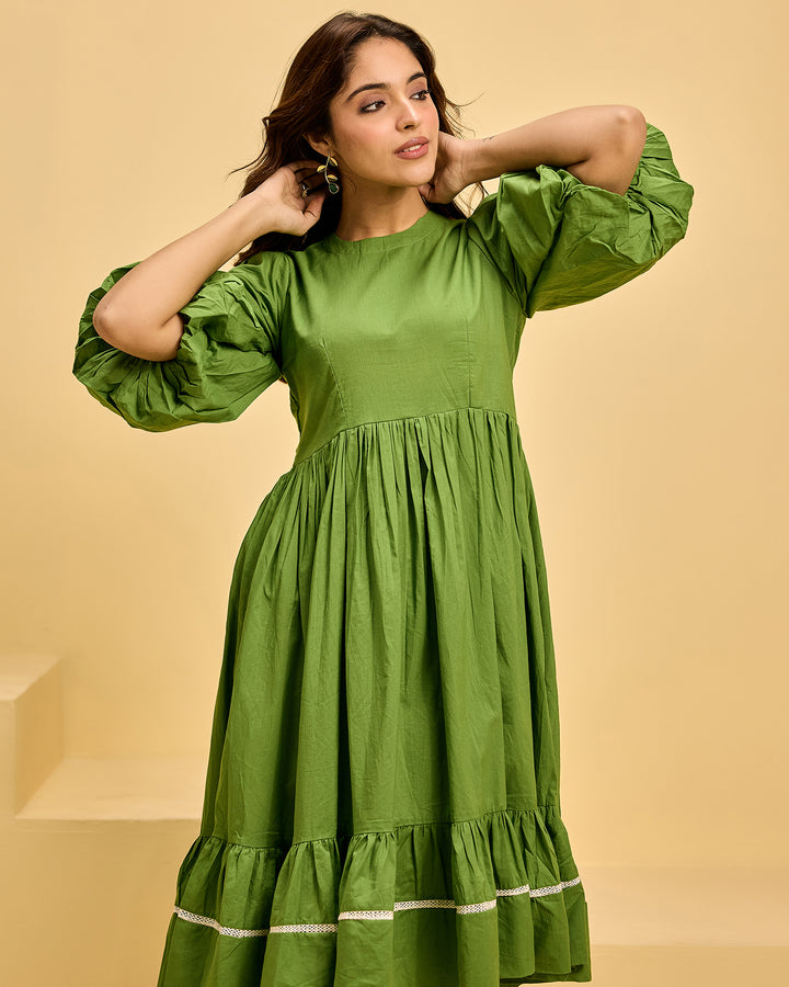 MOSS GREEN DRESS