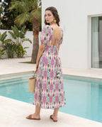 White Ikat Dress