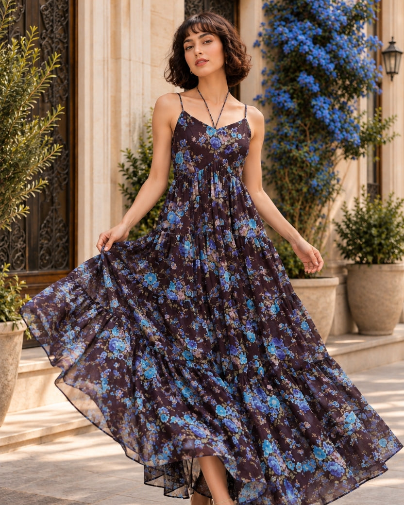 TWILIGHT FLORAL DRESS