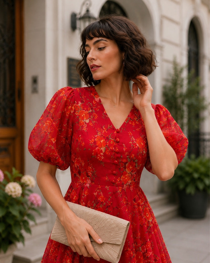 CRIMSON MEADOW DRESS