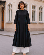 BLACK KURTA ONLY & DUPATTA