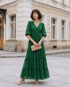 EMERALD BANDHEJ DRESS