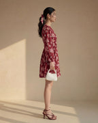 Red Printed Cotton Dress