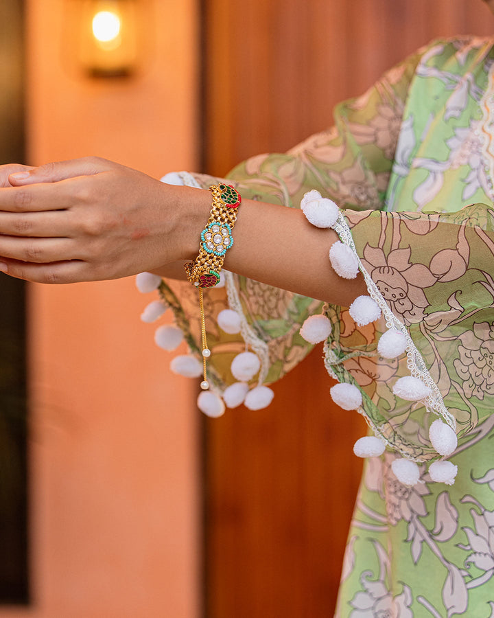 Pistachio Green Kalamkari Suit