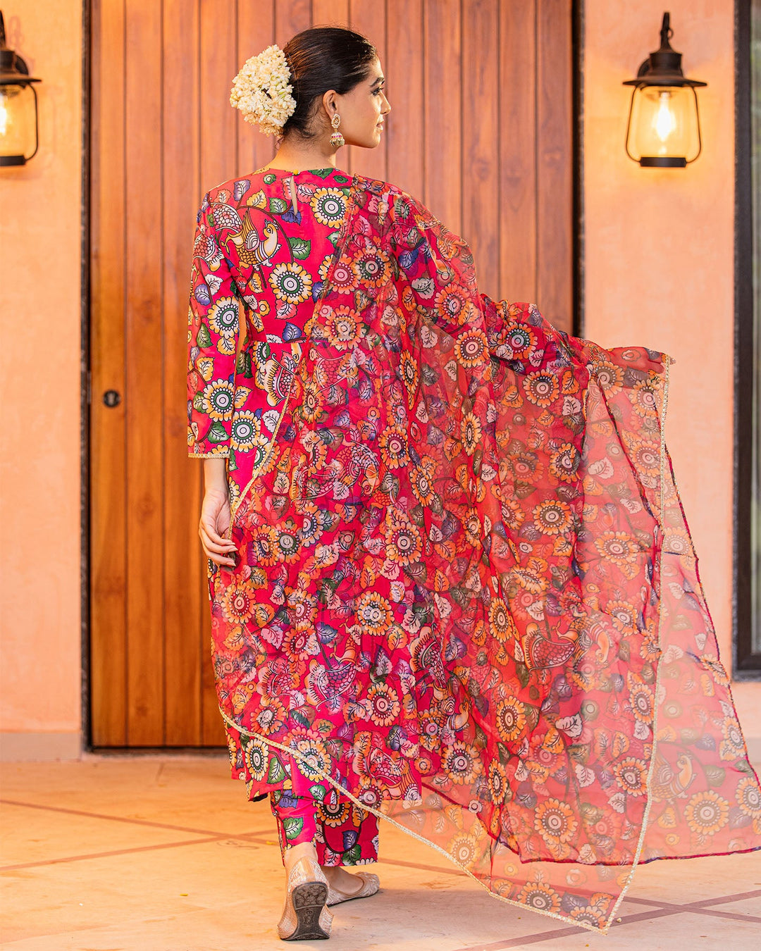 Sunflower Kalamkari Suit