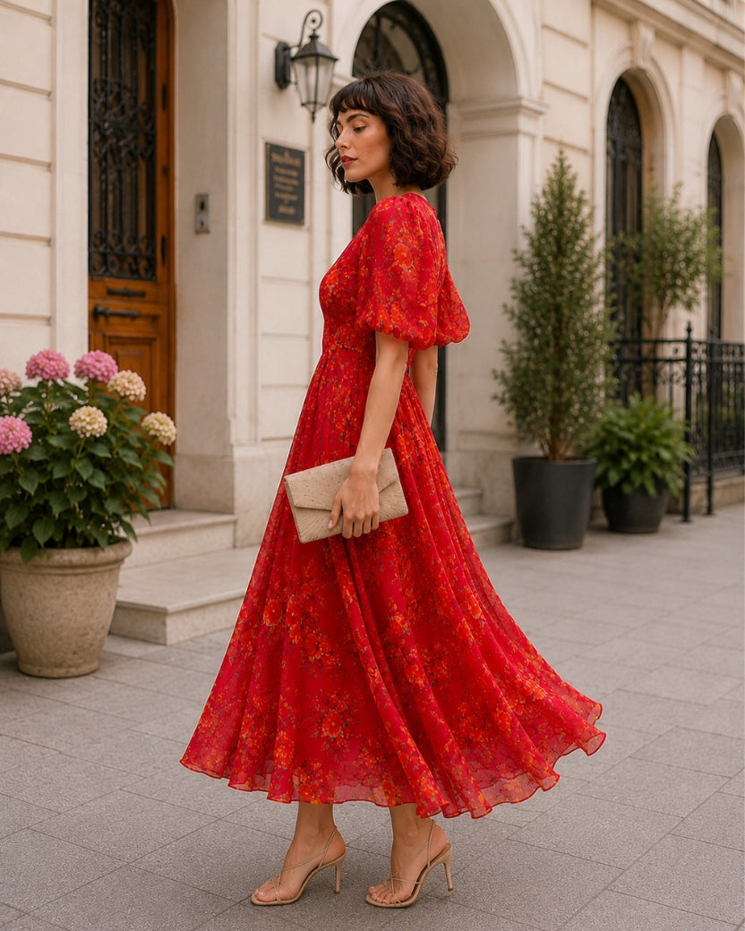 CRIMSON MEADOW DRESS