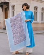 SKY KURTA ONLY & DUPATTA