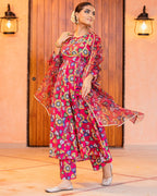 Sunflower Kalamkari Suit