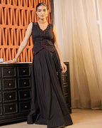 Black Mirror Work Lehenga Set