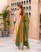Mustard Striped Suit Set