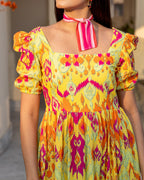 Multicolour Ikat Dress