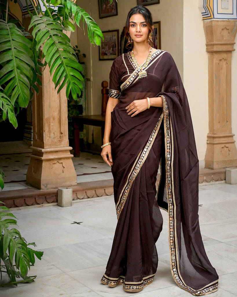 Regolith Designer Sarees cotton silk saree for women with sadi for women  unstitched blouse piece (A-Wine) : Amazon.in: Fashion