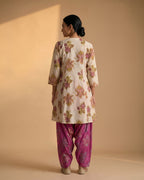 White Floral suit set