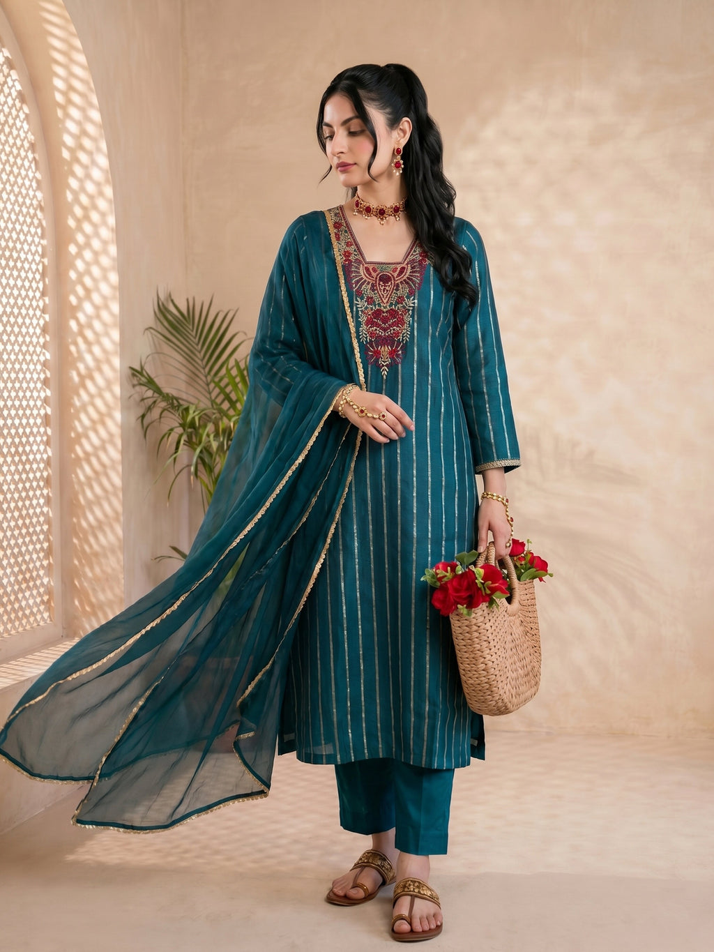 THE TEAL MAJESTY SUIT SET