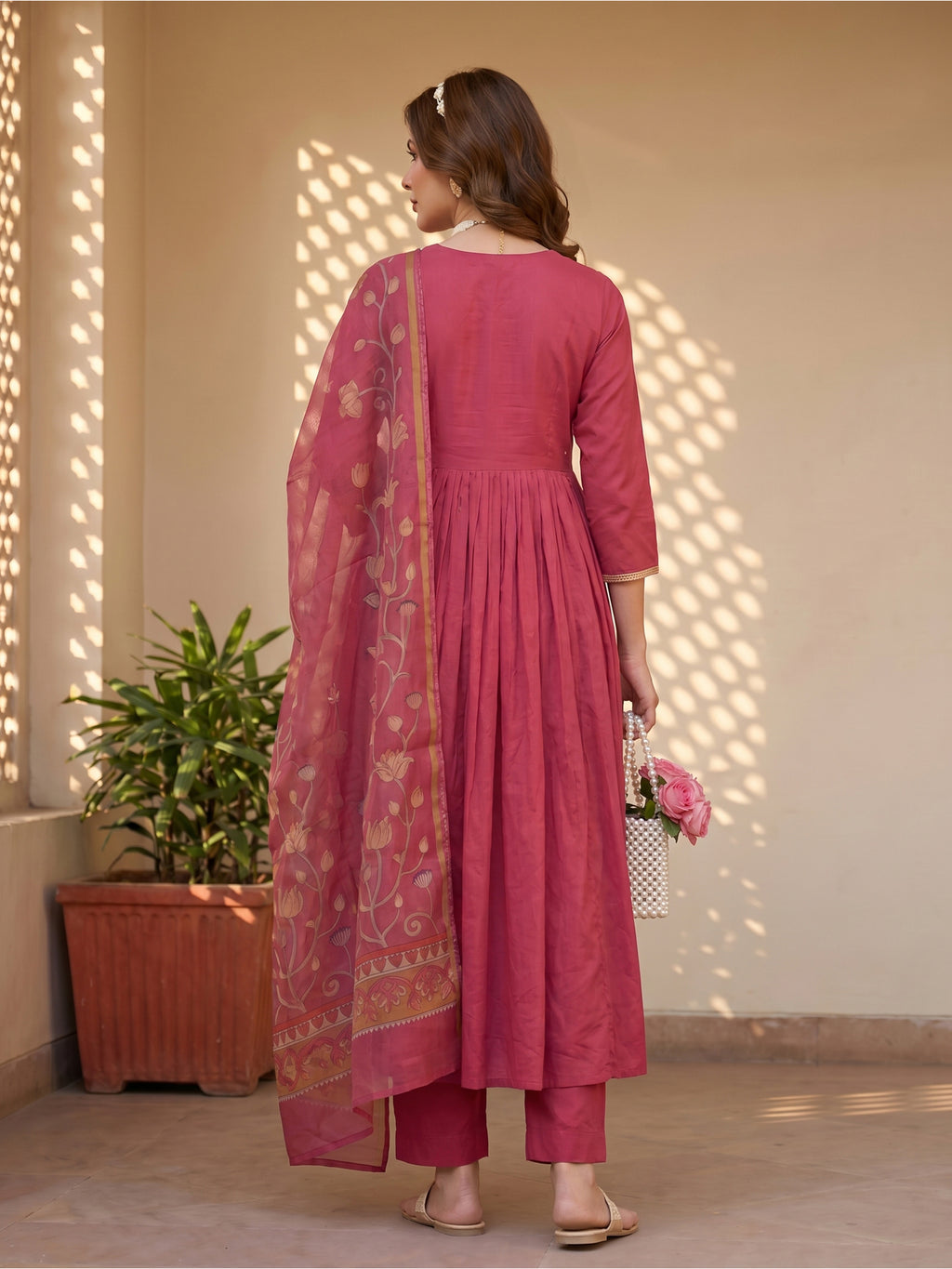 THE ROSE ROYAL ANARKALI SUIT SET
