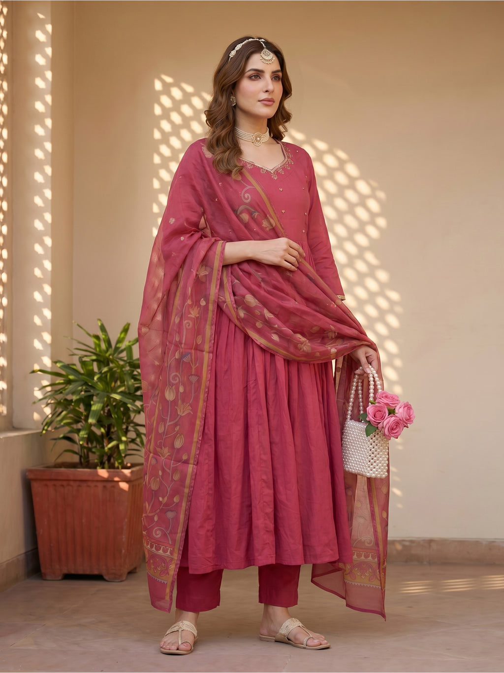 THE ROSE ROYAL ANARKALI SUIT SET