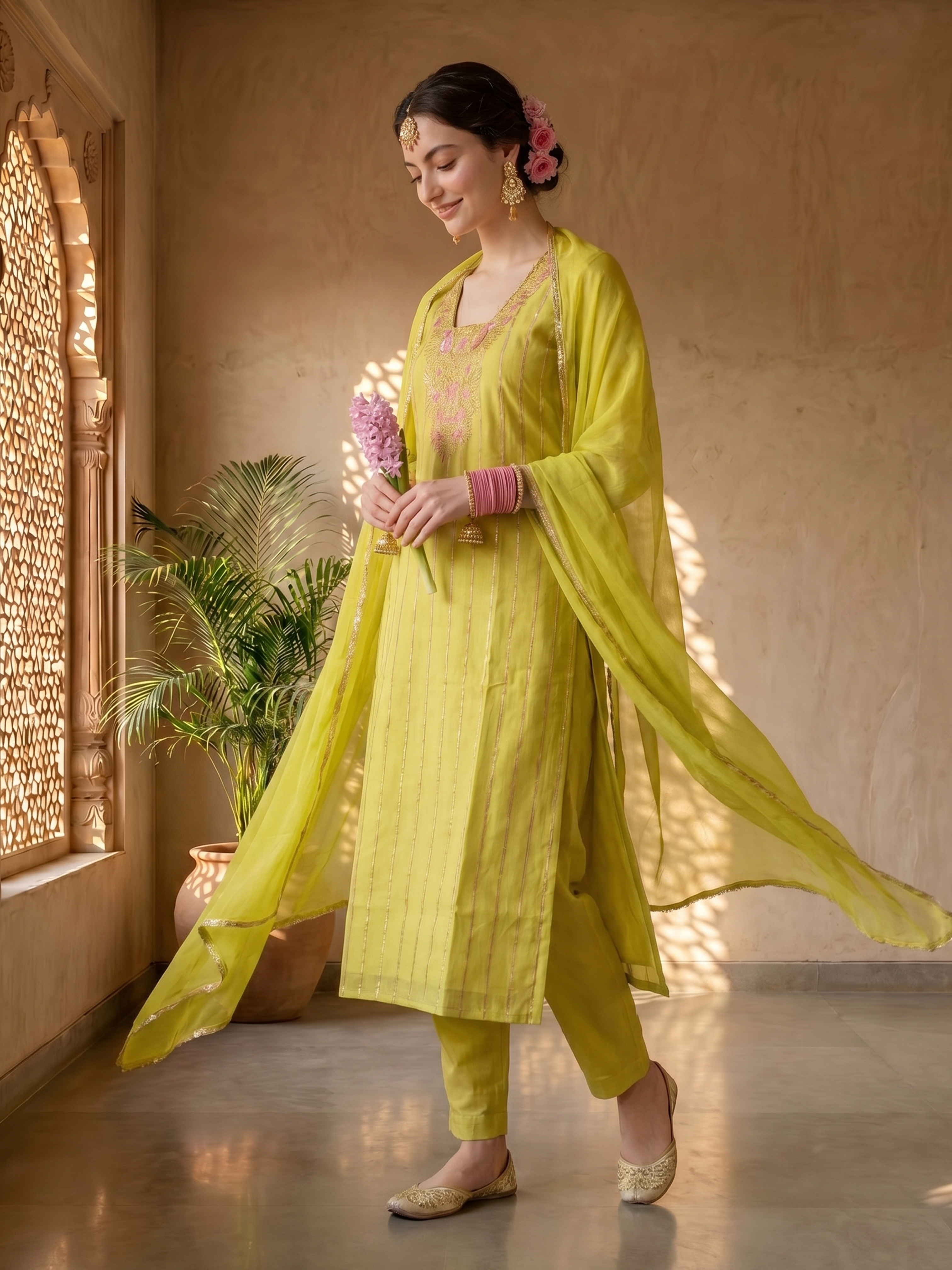 THE LIME REGALIA SUIT SET