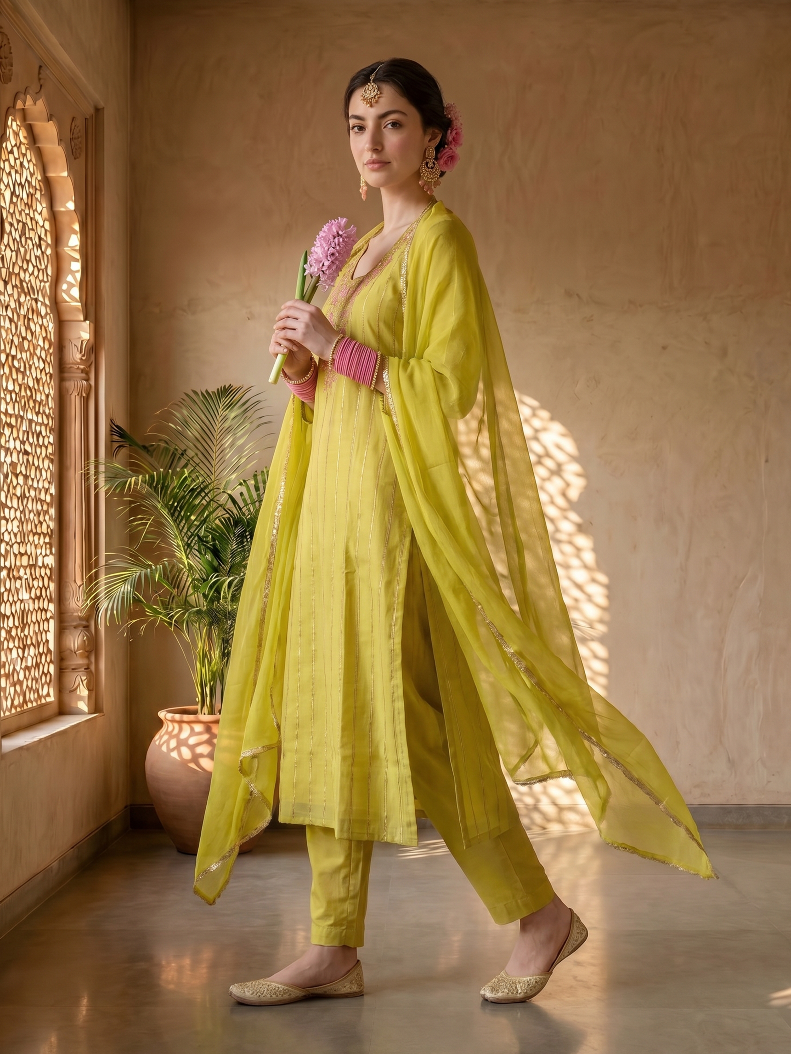 THE LIME REGALIA SUIT SET