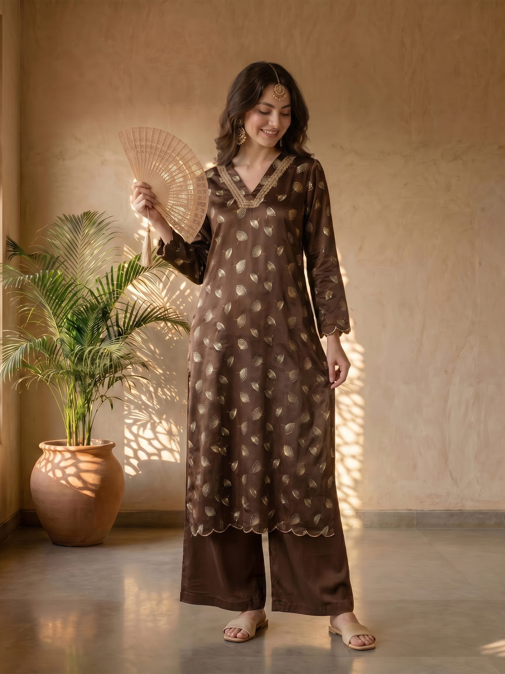 THE BRONZE BLOOM KURTA SET