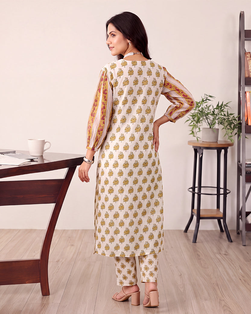 YELLOW FLOWER BUTTA SET