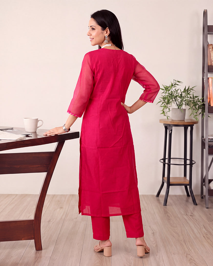RANI SCALLOP KURTA SET
