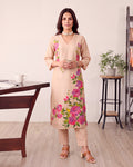 BEIGE MULTICOLOUR FLOWER SET