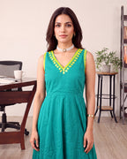 GREEN DORIA MIRROR SET