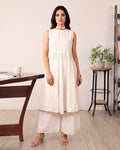 VRUSHALI WHITE KURTA SET