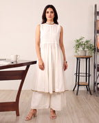 VRUSHALI WHITE KURTA SET