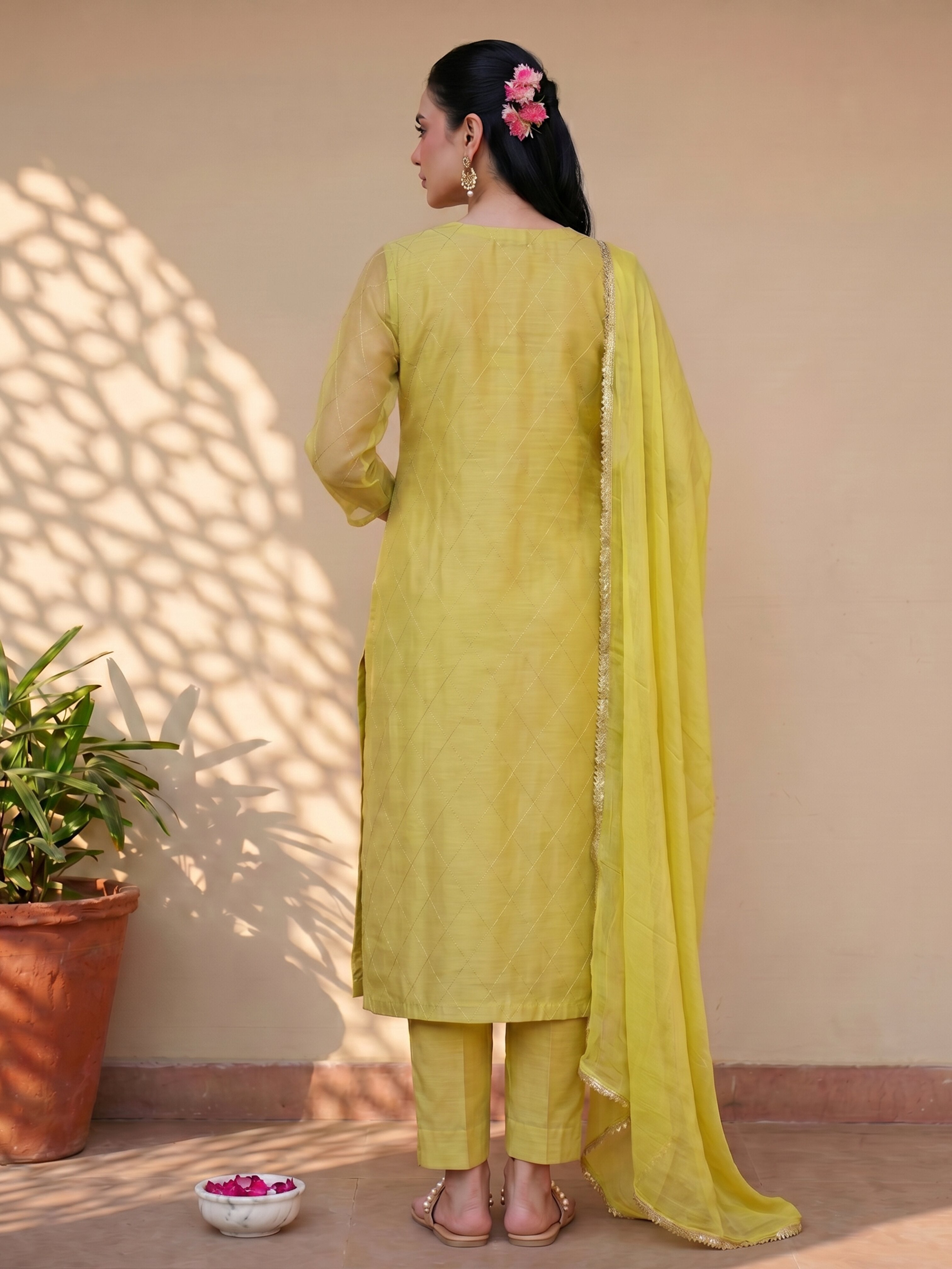 THE CITRINE BLOOM KURTA SET