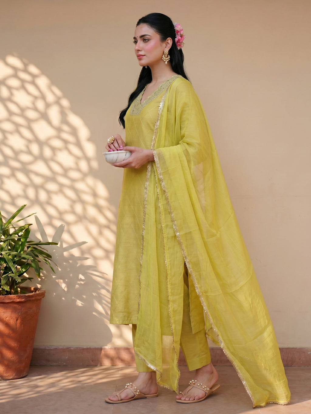 THE CITRINE BLOOM KURTA SET
