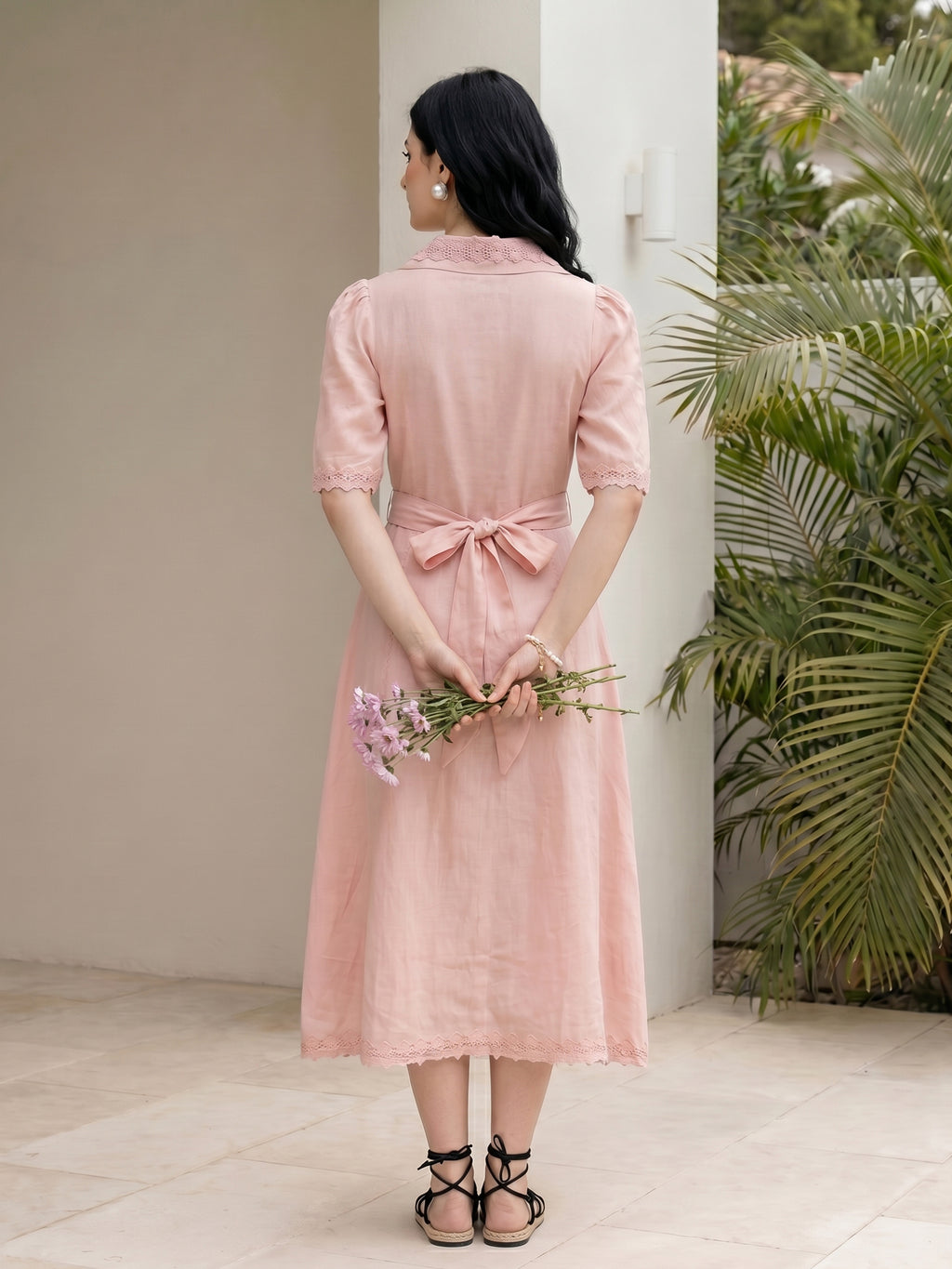 THE BLUSH HEIRLOOM MIDI DRESS