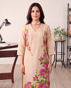 BEIGE MULTICOLOUR FLOWER SET