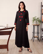 BLACKISH RED FLOWER SET