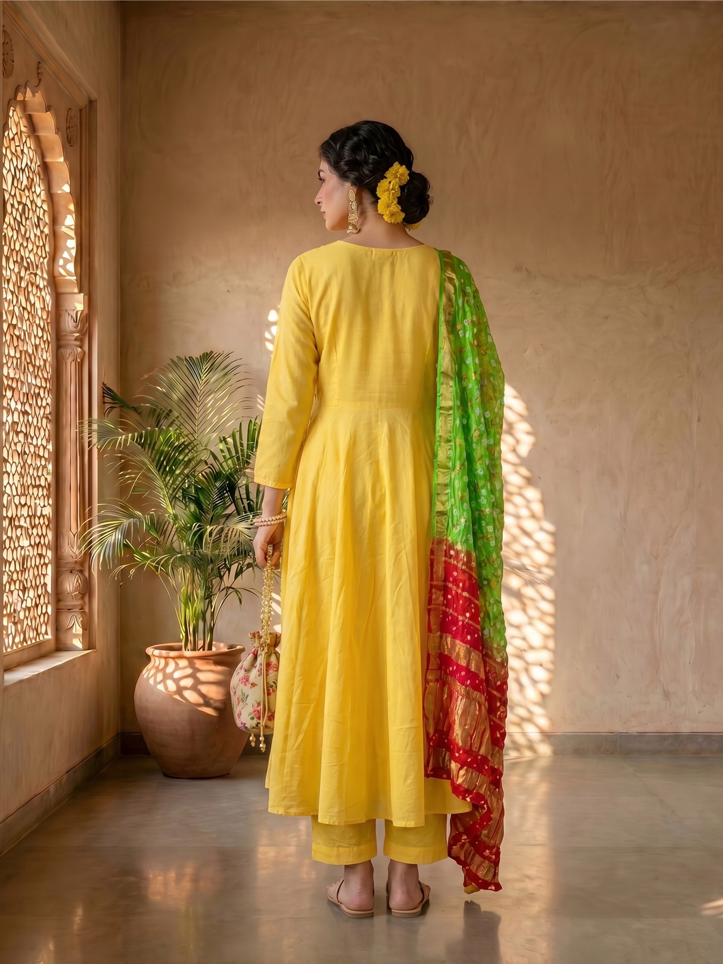 Sunlit Radiance Anarkali Suit Set
