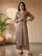 THE TAUPE GLEAM KURTA SET