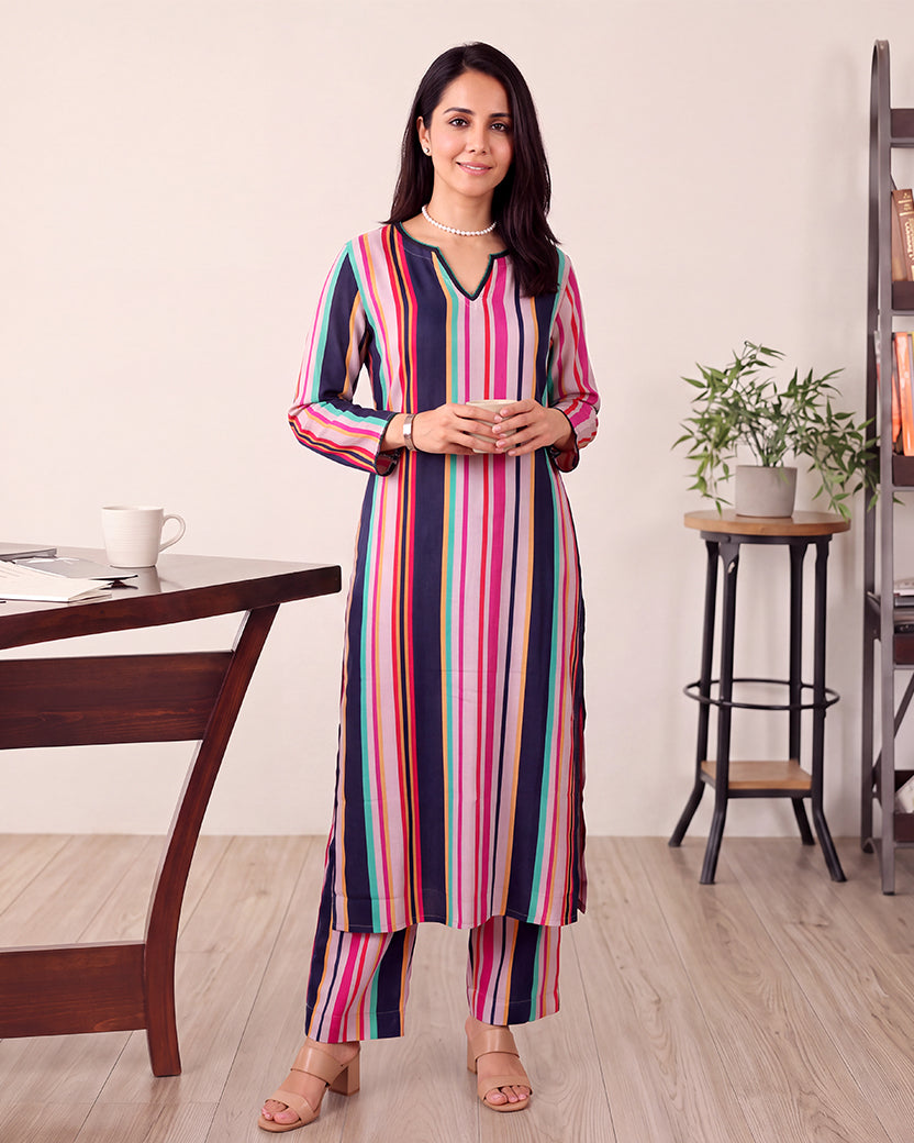 MULTICOLOUR KURTA SET